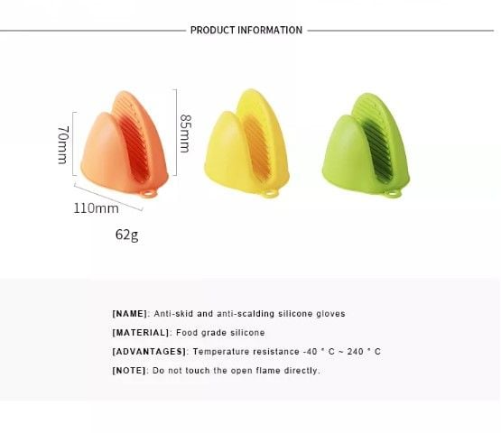 Dụng cụ nhấc nồi cách nhiệt bằng silicone