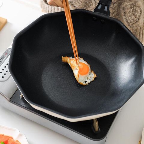 Chảo chống dính bát giác phong cách Nhật, thiết kế thông minh, dùng cho mọi loại bếp, size 30cm
