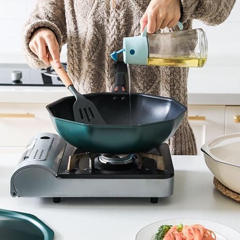 Chảo chống dính bát giác phong cách Nhật, thiết kế thông minh, dùng cho mọi loại bếp, size 30cm