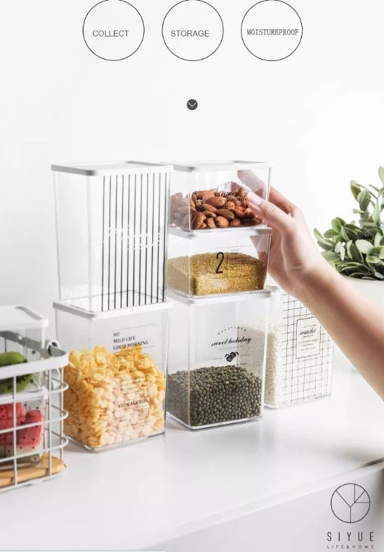 Hộp vuông đựng hạt, ngũ cốc