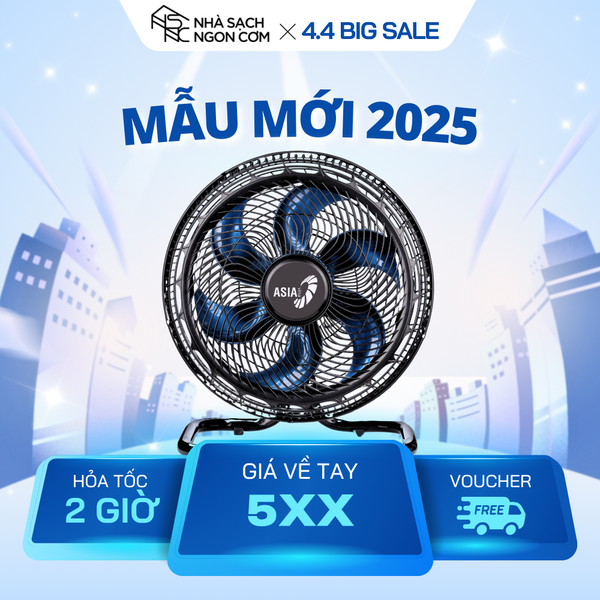 [Mẫu mới 2025] Quạt sàn ASIAVINA TURBO PLUS 90W 6 cánh