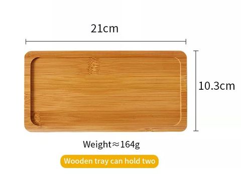 Bộ bình, hũ đựng gia vị phong cách Nhật, có đế gỗ (3 món)