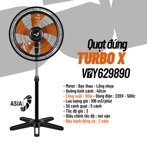 Quạt đứng bán công nghiệp ASIA TURBO X 80W