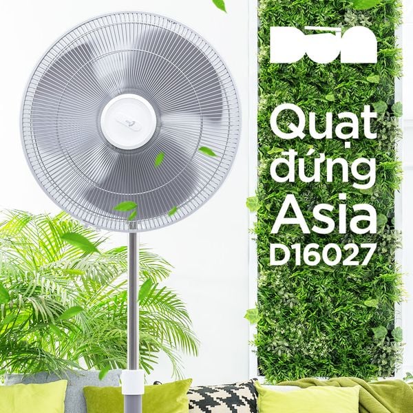 [Asia] - Quạt Đứng Cao Cấp Asia D16027-XVO (Màu Xám - không remote)