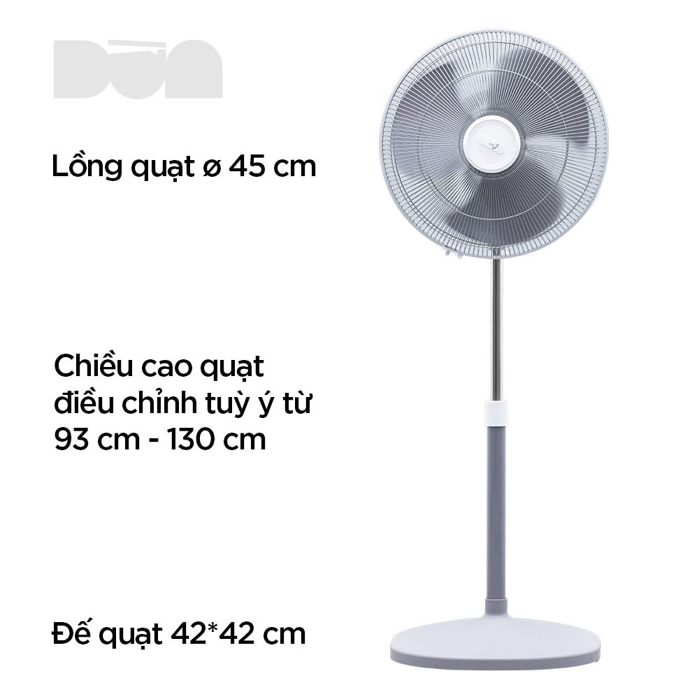 [Asia] - Quạt Đứng Cao Cấp Asia D16027-XVO (Màu Xám - không remote)