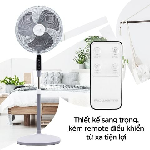[Asia] - Quạt đứng cao cấp Asia D16028-XVO (Màu xám - Có remote)
