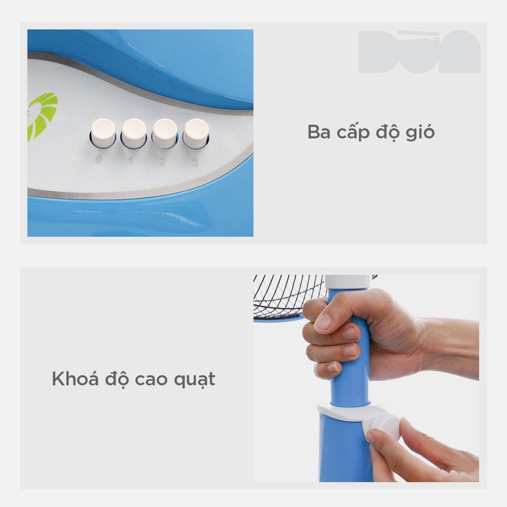 [Asia] - Quạt lửng 3 cánh 4 tấc- A16018-BV0