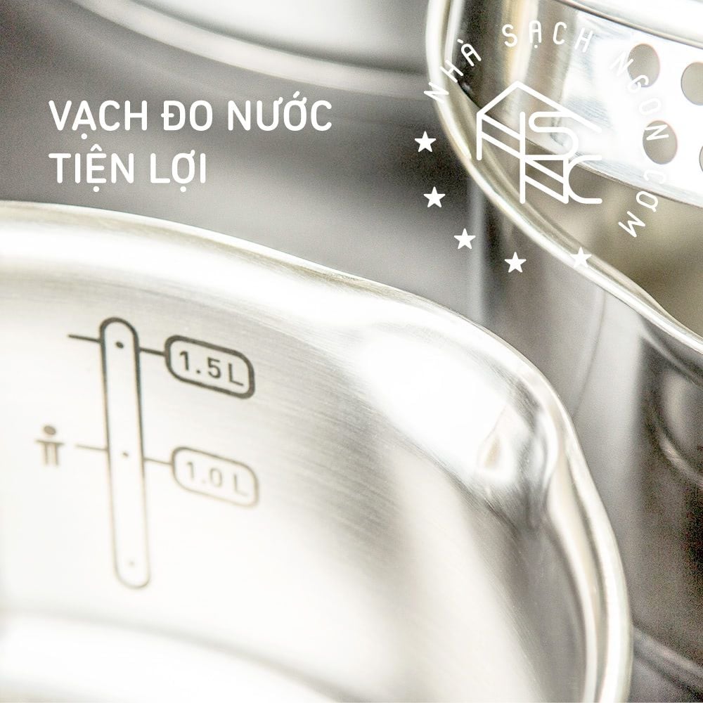 Nồi/ quánh Inox Tefal Duetto Plus cao cấp - Đủ size 16cm/18cm/20cm/22cm/24cm/28cm