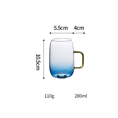 Bộ ly ombre xanh phong cách Bắc Âu SY1740