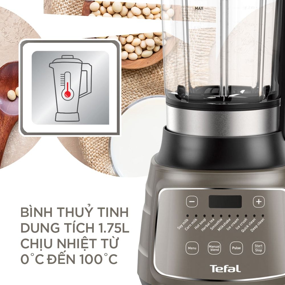 [Tefal] Máy xay hạt, xay sinh tố nóng lạnh TEFAL TFBL967B66