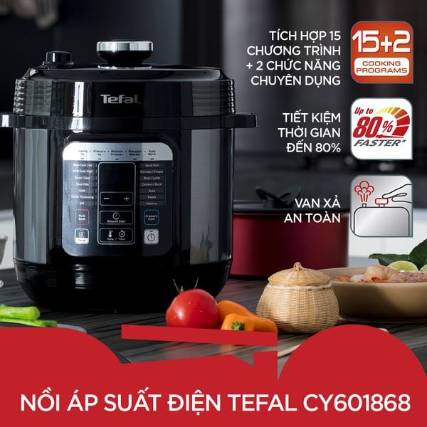 [Tefal] Nồi áp suất điện 6L 1000W - CY601868
