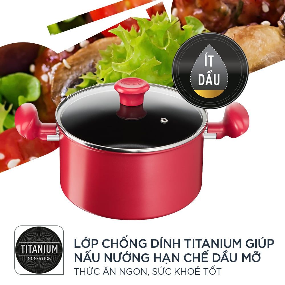 [Tefal] Nồi chống dính dùng cho bếp từ - So Chef 22cm - TFG1354595