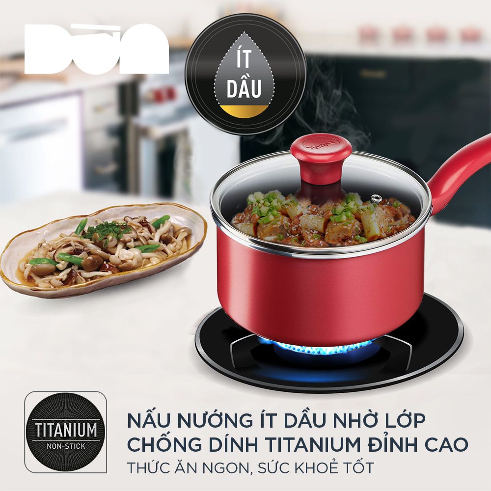[Tefal] Nồi cán dài - quánh So Chef 18cm - TFG1352395