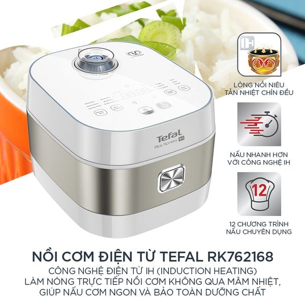 Nồi cơm cao tần Tefal RK762168 dung tích 1.5l - Thương hiệu Pháp
