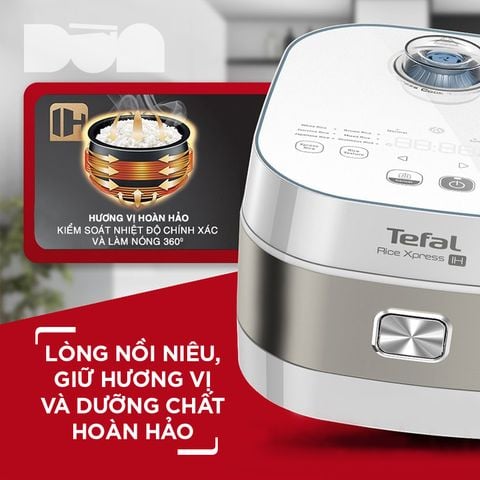 Nồi cơm cao tần Tefal RK762168 dung tích 1.5l - Thương hiệu Pháp