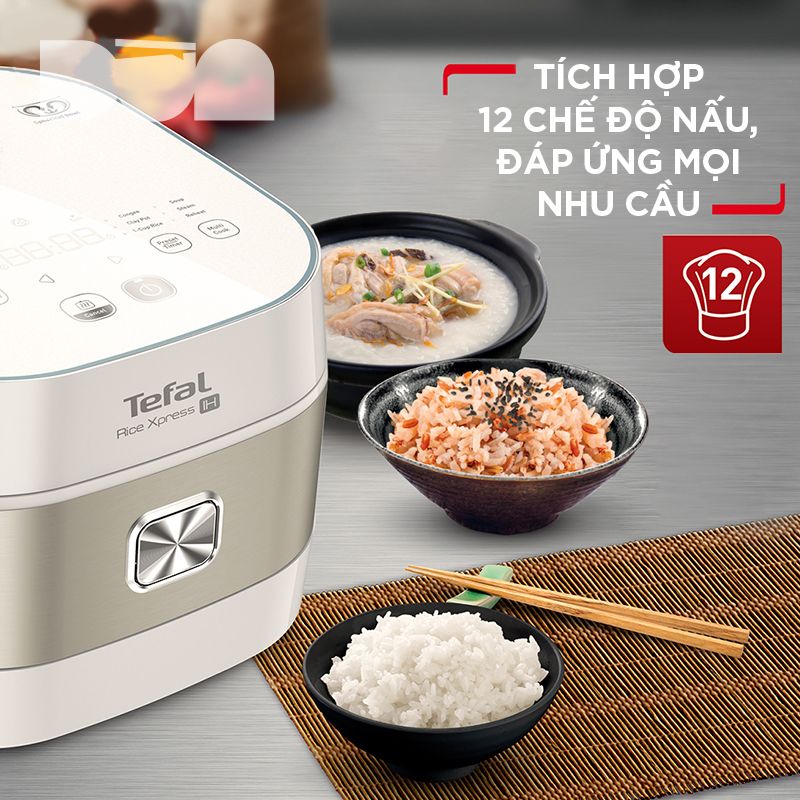 Nồi cơm cao tần Tefal RK762168 dung tích 1.5l - Thương hiệu Pháp