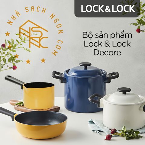 Bộ nồi chảo quánh Lock&Lock Decore