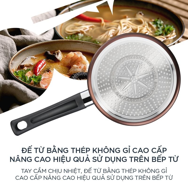[Tefal] Quánh, nồi chống dính cán dài Day by day - TFG1432305