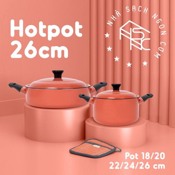 Nồi chống dính đáy từ Supor Trendy Carrot - đủ size 18, 20, 22, 26cmh