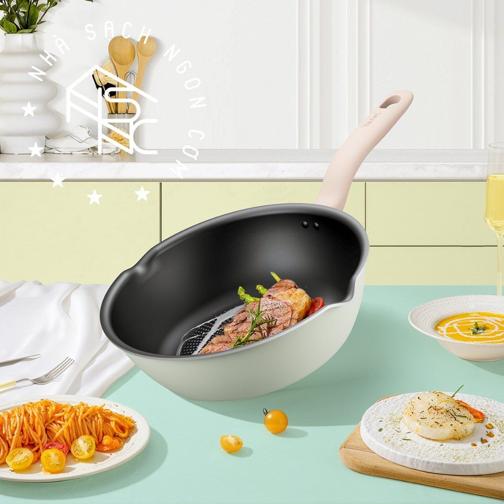 Nồi chảo chống dính cao cấp TEFAL So Matcha