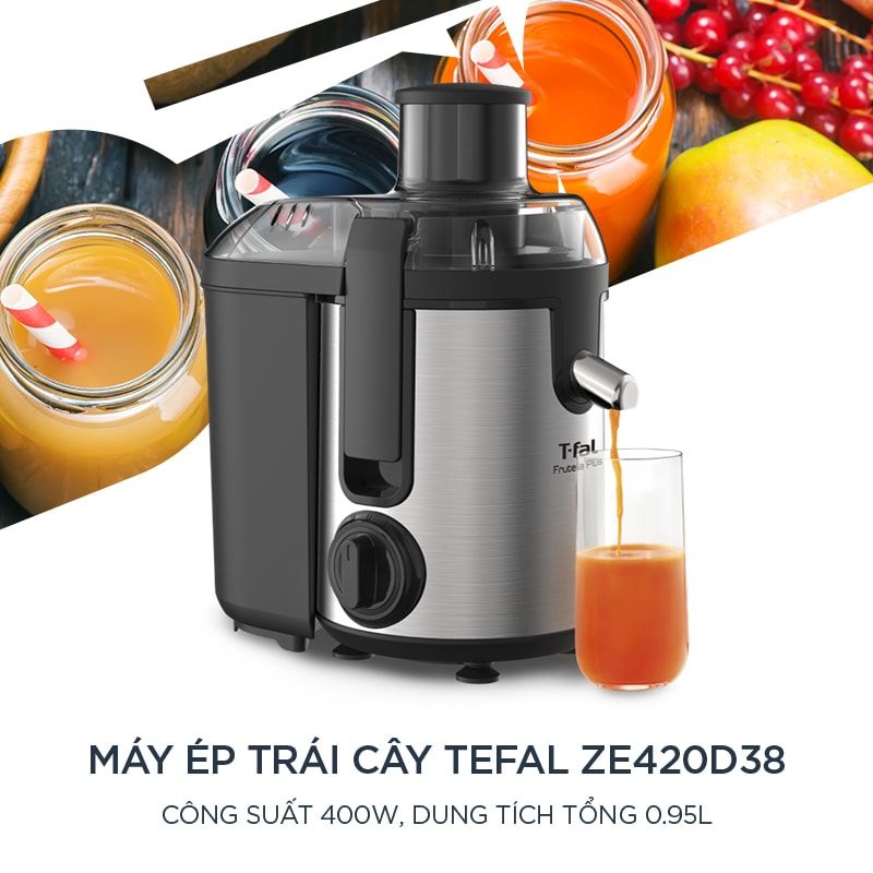 [Tefal] Máy ép trái cây - TFZE420D38