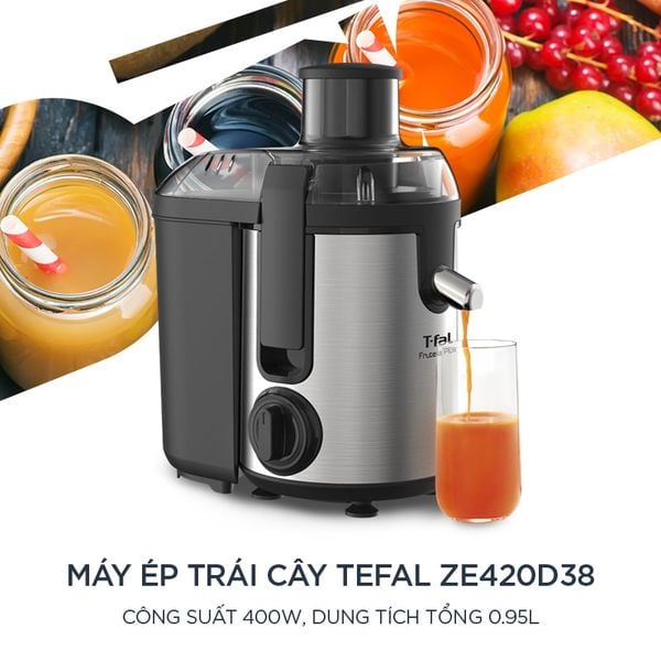 [Tefal] Máy ép trái cây - TFZE420D38