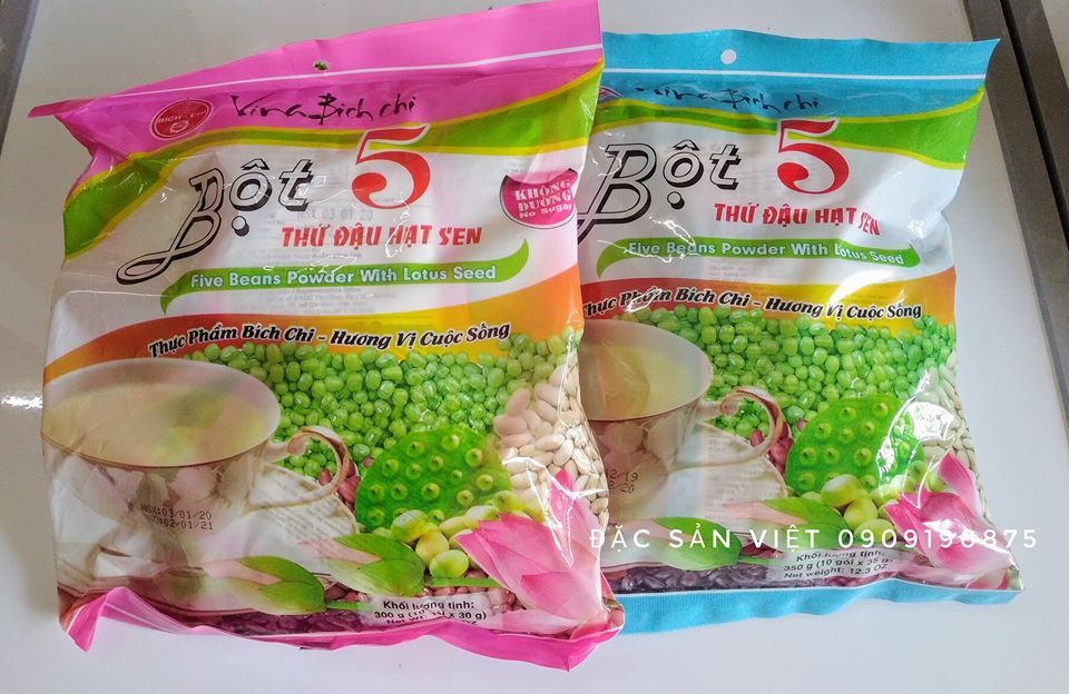 BỘT GẠO LỨT HẠT SEN - COMBO 5 VỊ