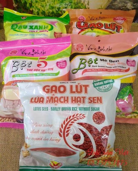 BỘT GẠO LỨT HẠT SEN - COMBO 5 VỊ