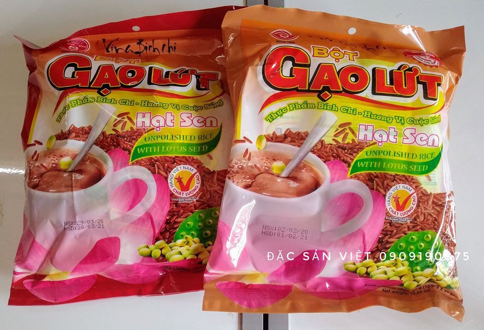 BỘT GẠO LỨT HẠT SEN - COMBO 5 VỊ