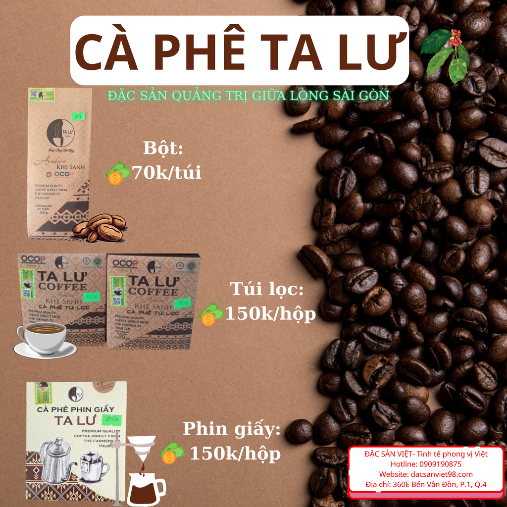Cà phê Ta Lư đặc sản Khe Sanh - Quảng Trị