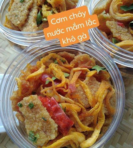 CƠM CHÁY NƯỚC MẮM KHÔ GÀ