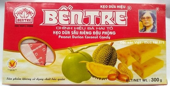 Kẹo Dừa Bến Tre 300g - sau rieng dau phong