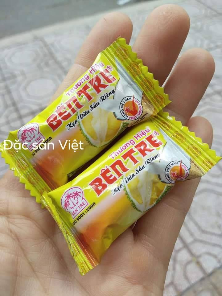 KẸO DỪA BÉO 400G - THƯƠNG HIỆU BẾN TRE BÀ HAI TỎ – vị sầu riêng, lá dứa, đậu phộng, nước cốt dừa truyền thống
