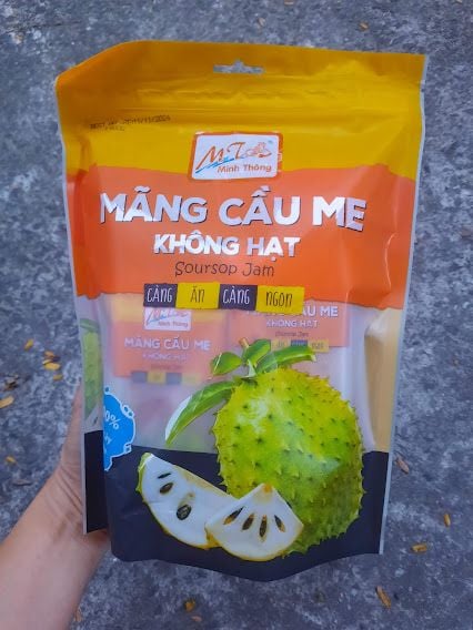 MÃNG CẦU SẤY MUỐI ỚT - MÃNG CẦU XÍ MUỘI MINH THÔNG - KHÔNG HẠT 500G