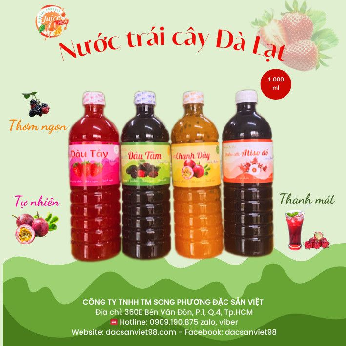 NƯỚC ATISÔ ĐỎ ĐÀ LẠT