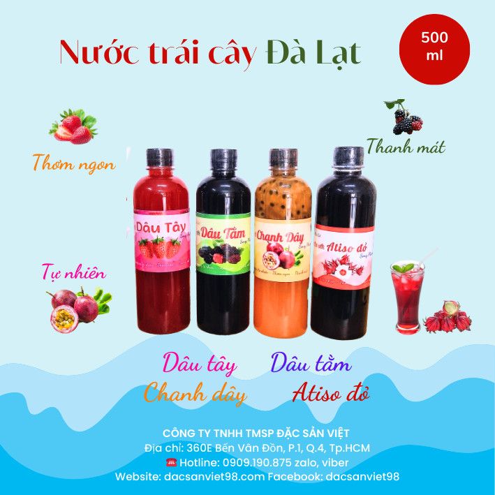 NƯỚC ATISÔ ĐỎ ĐÀ LẠT