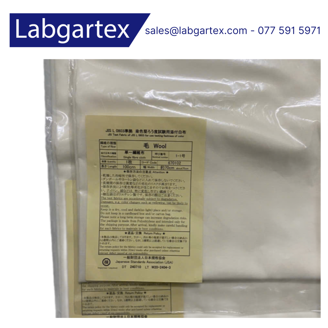Vải tiêu chuẩn JIS WOOL - JIS L0803
