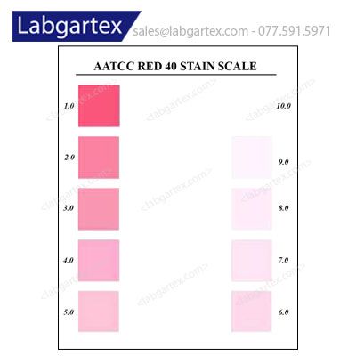  Thang đo vết nhuộm đỏ 40 AATCC 