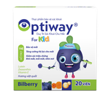  Kẹo nhai Optiway For Kid hỗ trợ tăng cường thị lực, bảo vệ đôi mắt trẻ (Hộp 20 viên, hương việt quất tự nhiên) 