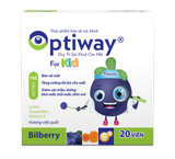  Kẹo nhai Optiway For Kid hỗ trợ tăng cường thị lực, bảo vệ đôi mắt trẻ (Hộp 20 viên, hương việt quất tự nhiên) 