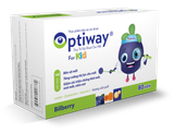  Kẹo nhai Optiway For Kid hỗ trợ tăng cường thị lực, bảo vệ đôi mắt trẻ (Hộp 20 viên, hương việt quất tự nhiên) 