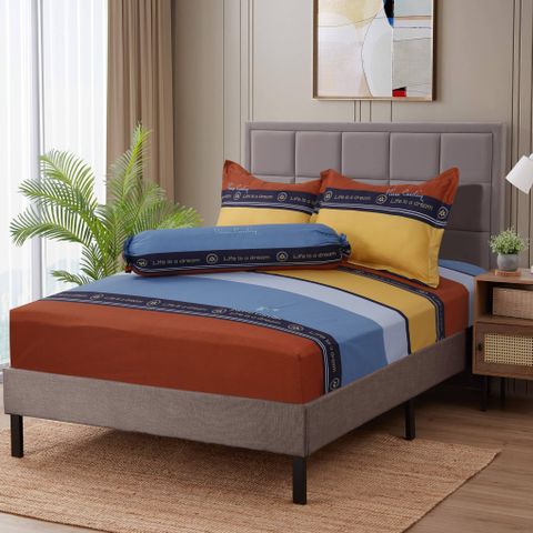 Bộ Drap Gối Microfiber Life 013