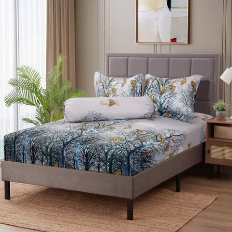 Bộ Drap Gối Microfiber Forest 014