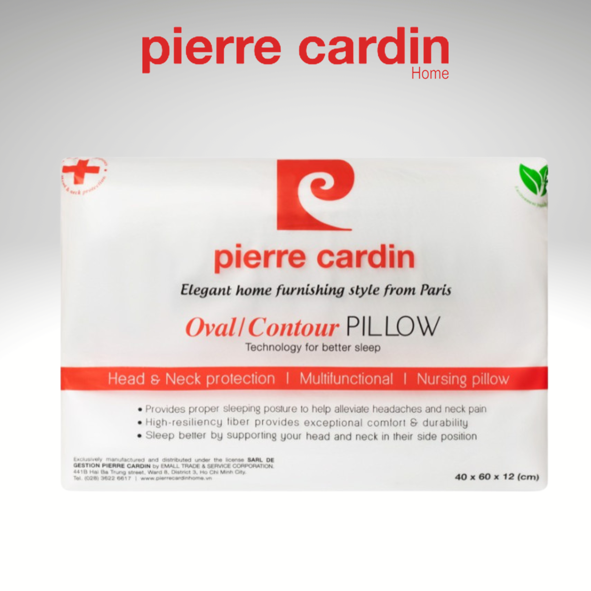 Ruột gối memory foam (contour) 60x40x12 (Cái) PCAPLFF 001