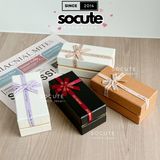  Hộp Quà Mini Đựng Son/Nước Hoa - Đen Nơ Đỏ 