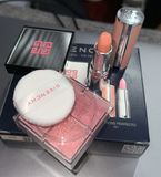  Set Phấn Má Hồng Và Son Dưỡng Givenchy Prisme Libre Blush & Perfecto Lip Balm Mini 01 Pink Irresistible 
