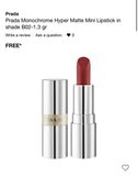  Son Prada Monochrome Hyper Matte Mini Lipstick 1.3g - B02 