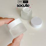  Hũ Thuỷ Tinh 10gr Thân Trong Nắp Trắng 