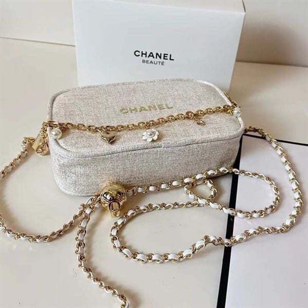  Túi Xách Chanel Trắng Custom 