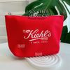 Túi đựng mỹ phẩm Kiehl's Đỏ Trơn 21x14x6